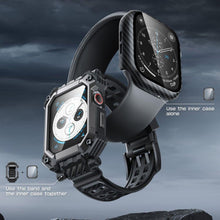 Заредете изображение във визуализатора на галерията – Supcase UNICORN BEETLE PRO &amp; TEMPERED GLASS Apple Watch 4 / 5 / 6 / 7 / 8 / SE (44 / 45MM) BLACK
