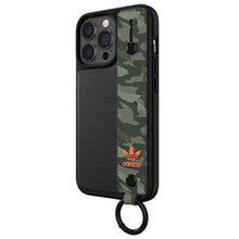 Заредете изображение във визуализатора на галерията – Adidas OR Hand Strap Case iPhone 13 Pro /13 6.1" black-green/black-green 47111
