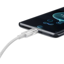 Заредете изображение във визуализатора на галерията – BASEUS cabel Type C to Type C Explorer Fast Charging 100W 1m stellar white P10319703221-00 / CB000043
