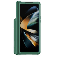 Заредете изображение във визуализатора на галерията – Nillkin CamShield Pro Case (suit) for Samsung Galaxy Z Fold 4 cover with camera cover stand dark green
