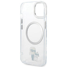 Заредете изображение във визуализатора на галерията – Karl Lagerfeld KLHMP13MHNKCIT iPhone 13 6.1" hardcase transparent Iconic Karl&amp;Choupette Magsafe
