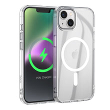 Заредете изображение във визуализатора на галерията – HOCO Magnetic airbag anti-fall case compatible with MagSafe do IPHONE 15 transparent
