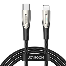 Заредете изображение във визуализатора на галерията – Joyroom Star-Light Series SA27-CL3 USB-C / Lightning 30W 2m cable - black
