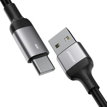 Заредете изображение във визуализатора на галерията – Joyroom USB cable - USB C 3A for fast charging and data transfer A10 Series 1.2 m black (S-UC027A10)
