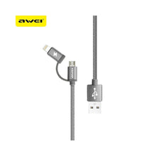Заредете изображение във визуализатора на галерията – кабел awei cl930 2in1 gray - TopMag
