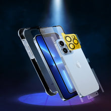 Заредете изображение във визуализатора на галерията – Bestsuit 6in1 set for iPhone 11 Pro Max case / flexi tempered glass / foil on the back / camera glass / cloths / applicator (D30 Buffer) - TopMag
