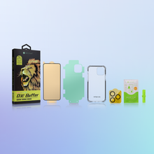 Заредете изображение във визуализатора на галерията – Bestsuit 6in1 set for iPhone 12 pro max case / flexi tempered glass / back film / camera glass / cloths / applicator (D30 Buffer) - TopMag
