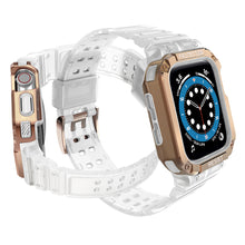 Заредете изображение във визуализатора на галерията – Protect Strap Band Band with Case for Apple Watch 7 / SE (41/40 / 38mm) Case Armored Watch Cover Pink - TopMag
