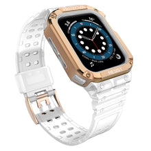 Заредете изображение във визуализатора на галерията – Protect Strap Band Band with Case for Apple Watch 7 / SE (41/40 / 38mm) Case Armored Watch Cover Pink - TopMag
