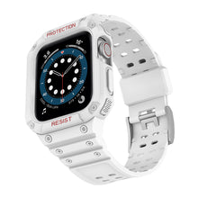 Заредете изображение във визуализатора на галерията – Protect Strap Band Band with Case for Apple Watch 7 / SE (41/40 / 38mm) Case Armored Watch Cover White - TopMag
