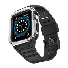 Заредете изображение във визуализатора на галерията – Protect Strap Band Band with Case for Apple Watch 7 / SE (41/40 / 38mm) Case Armored Watch Cover Black - TopMag
