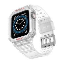 Заредете изображение във визуализатора на галерията – Protect Strap Band Band with Case for Apple Watch 7 / SE (41/40 / 38mm) Case Armored Watch Cover White - TopMag

