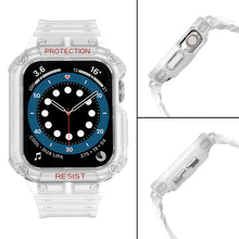 Заредете изображение във визуализатора на галерията – Protect Strap Band Band with Case for Apple Watch 7 / SE (41/40 / 38mm) Case Armored Watch Cover White - TopMag
