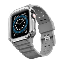 Заредете изображение във визуализатора на галерията – Protect Strap Band Band with Case for Apple Watch 7 / SE (41/40 / 38mm) Case Armored Watch Cover Gray - TopMag
