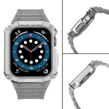Заредете изображение във визуализатора на галерията – Protect Strap Band Band with Case for Apple Watch 7 / SE (41/40 / 38mm) Case Armored Watch Cover Gray - TopMag
