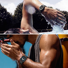 Заредете изображение във визуализатора на галерията – Protect Strap Band Band with Case for Apple Watch 7 / SE (41/40 / 38mm) Case Armored Watch Cover Blue - TopMag

