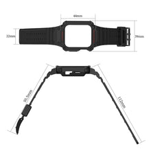 Заредете изображение във визуализатора на галерията – Protect Strap Band Band with Case for Apple Watch 7 / SE (41/40 / 38mm) Case Armored Watch Cover Blue - TopMag
