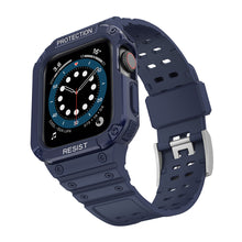 Заредете изображение във визуализатора на галерията – Protect Strap Band Band with Case for Apple Watch 7 / SE (41/40 / 38mm) Case Armored Watch Cover Blue - TopMag
