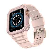 Заредете изображение във визуализатора на галерията – Protect Strap Band Band with Case for Apple Watch 7 / SE (45/44 / 42mm) Case Armored Watch Cover Pink - TopMag
