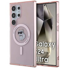 Заредете изображение във визуализатора на галерията – Karl Lagerfeld IML Choupette MagSafe case for Samsung Galaxy S24 Ultra - pink
