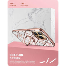 Заредете изображение във визуализатора на галерията – Supcase IBLSN COSMO SNAP IPHONE 13 PRO MARBLE PINK - TopMag
