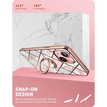 Заредете изображение във визуализатора на галерията – Supcase IBLSN COSMO SNAP IPHONE 13 MARBLE PINK - TopMag
