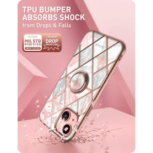 Заредете изображение във визуализатора на галерията – Supcase IBLSN COSMO SNAP IPHONE 13 MARBLE PINK - TopMag
