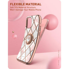 Заредете изображение във визуализатора на галерията – Supcase IBLSN COSMO SNAP IPHONE 13 MARBLE PINK - TopMag
