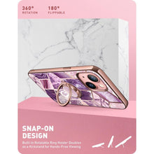 Заредете изображение във визуализатора на галерията – Supcase IBLSN COSMO SNAP IPHONE 13 MARBLE PURPLE - TopMag

