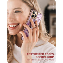 Заредете изображение във визуализатора на галерията – Supcase IBLSN COSMO SNAP IPHONE 13 PRO MARBLE PURPLE - TopMag

