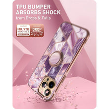 Заредете изображение във визуализатора на галерията – Supcase IBLSN COSMO SNAP IPHONE 13 PRO MARBLE PURPLE - TopMag
