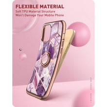 Заредете изображение във визуализатора на галерията – Supcase IBLSN COSMO SNAP IPHONE 13 PRO MARBLE PURPLE - TopMag
