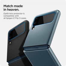 Заредете изображение във визуализатора на галерията – SPIGEN OPTIK.TR CAMERA LENS &amp; HINGE FILM GALAXY WITH FLIP 3 BLACK - TopMag
