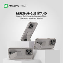 Заредете изображение във визуализатора на галерията – Amazing Thing Titan Pro Holder Case IP156.1PTHGY for Iphone 15 Pro titanium with stand
