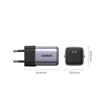 Заредете изображение във визуализатора на галерията – Ugreen Nexode USB-C charger 20W gray (CD318)
