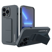Заредете изображение във визуализатора на галерията – Wozinsky Kickstand Case silicone case with stand for iPhone 13 navy blue - TopMag

