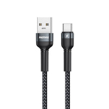 Заредете изображение във визуализатора на галерията – REMAX cable USB to Typ C JANY 5A Fast Charging RC-1702 black
