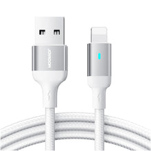 Заредете изображение във визуализатора на галерията – Joyroom cable USB - Lightning 2.4A A10 Series 1.2 m white (S-UL012A10)
