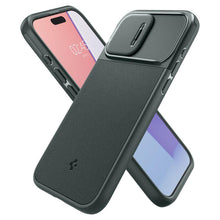Заредете изображение във визуализатора на галерията – Spigen OPTIK ARMOR MAG MAGSAFE IPHONE 15 PRO ABYSS GREEN
