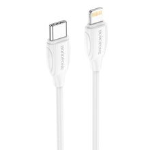 Заредете изображение във визуализатора на галерията – Borofone Cable BX19 Double-speed - Type C to Lightning - PD 20W 3A 2 metres white
