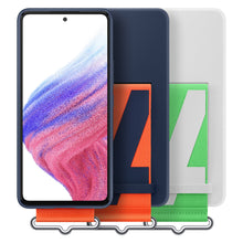 Заредете изображение във визуализатора на галерията – Samsung Strap Silicone Cover Case Cover for Samsung Galaxy A53 5G white (EF-GA536TWEGWW)
