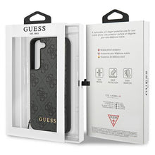 Заредете изображение във визуализатора на галерията – Guess GUHCS23SGF4GGR S23 S911 grey/grey hardcase 4G Charms Collection
