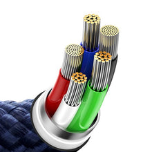Заредете изображение във визуализатора на галерията – BASEUS cable Type C to Apple Lightning 8-pin Power Delivery 20W Glimmer Series CADH000003 1m blue
