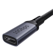 Заредете изображение във визуализатора на галерията – Baseus High Definition Series USB-C (male) / USB-C (female) 10Gb/s cable 1m - black
