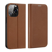 Заредете изображение във визуализатора на галерията – Dux Ducis Skin X2 case for iPhone 14 Pro case with magnetic flap brown
