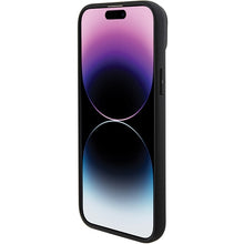Заредете изображение във визуализатора на галерията – Original Case BMW Magsafe Leather Hot Stamp BMHMP15MSLLBK for Iphone 15 Plus Black
