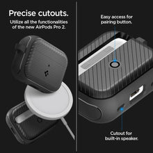 Заредете изображение във визуализатора на галерията – Spigen MAG ARMOR MAGSAFE Apple AIRPODS PRO 1 / 2 MATTE BLACK
