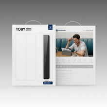 Заредете изображение във визуализатора на галерията – Dux Ducis Toby case for iPad 10.9'' 2022 (10 gen.) cover with stylus holder Apple Pencil smart cover stand pink

