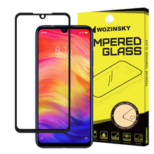 Заредете изображение във визуализатора на галерията – Wozinsky Tempered Glass Full Glue Super Tough Screen Protector Full Coveraged with Frame Case Friendly for Xiaomi Redmi Note 7 black
