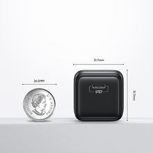 Заредете изображение във визуализатора на галерията – Joyroom small fast charger USB Type C PD 25W EU plug black + USB Type C - USB Type C cable (L-P251) - TopMag
